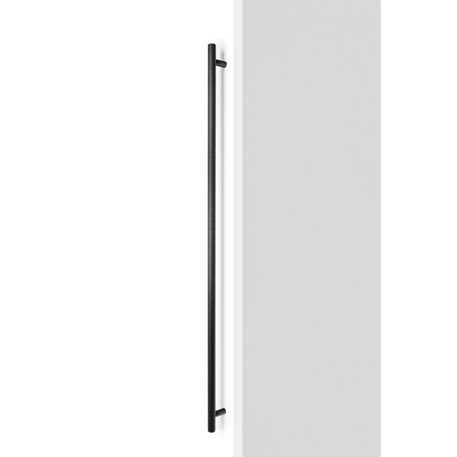 Greep BOTO BIG BA1024 L1122 aluminium geborsteld zwart