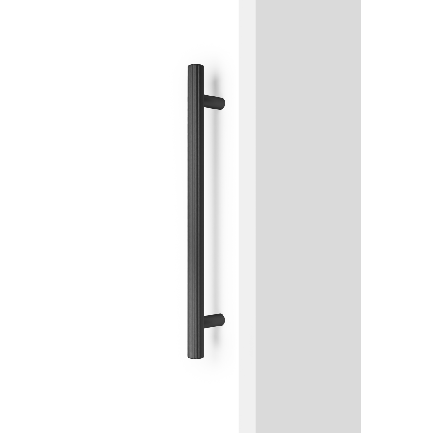 Poignée BOTO BIG BA320 L418 aluminium brossé noir