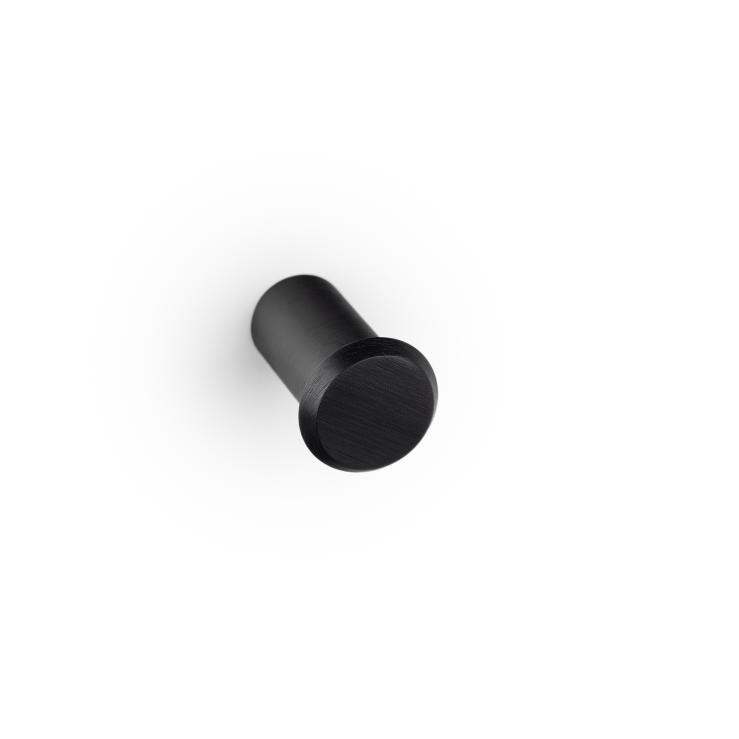 Knop FASE Ø23 aluminium geborsteld zwart