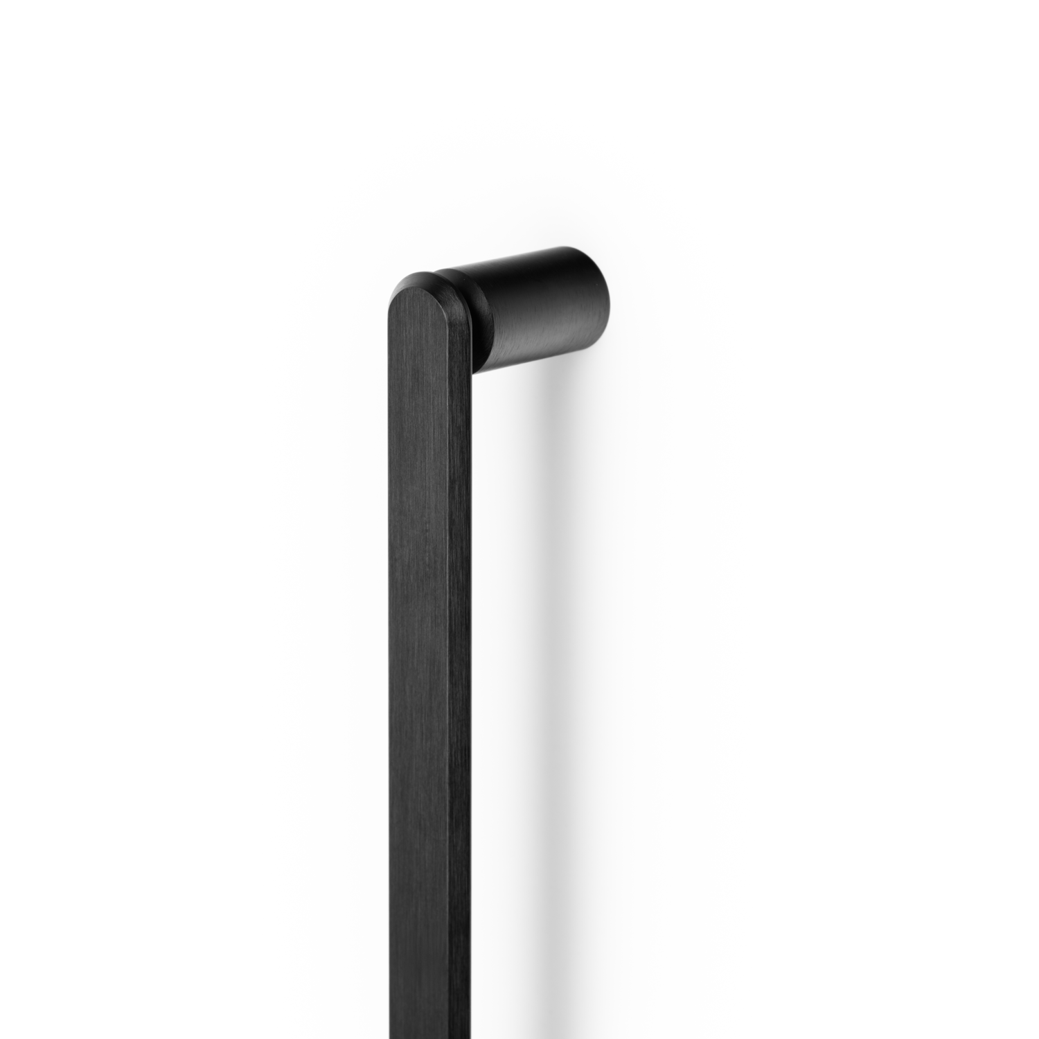 Greep FASE BIG BA480 L508 aluminium geborsteld zwart