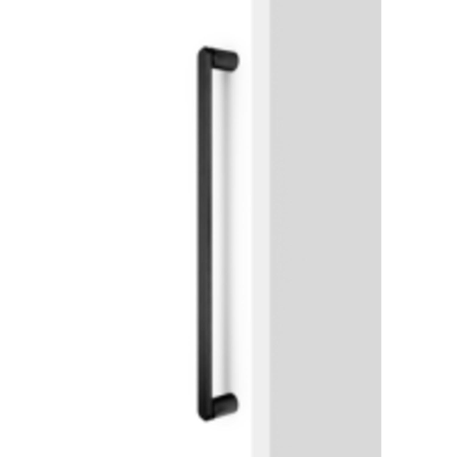 Greep FASE BIG BA480 L508 aluminium geborsteld zwart