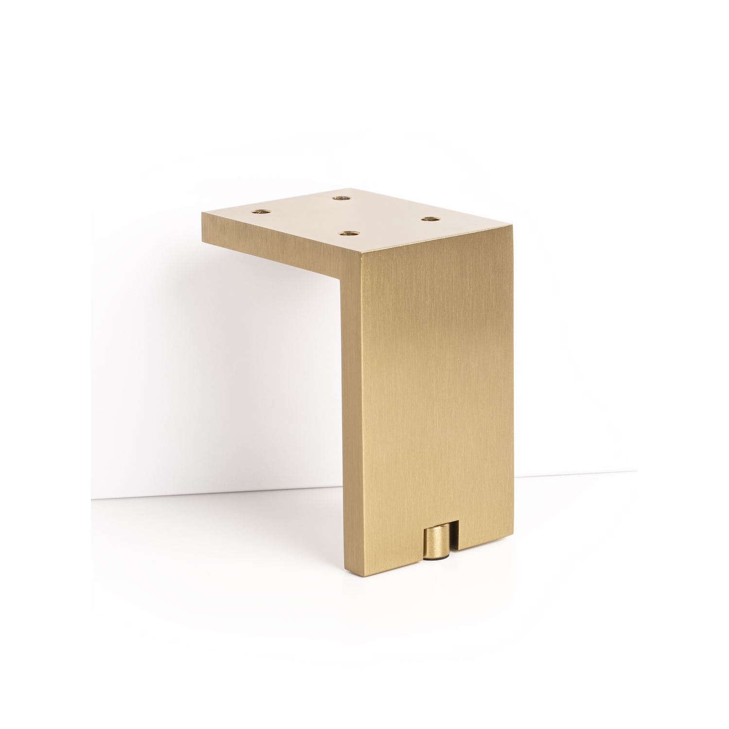 Meubelpootje fonda 80x100mm alu geborsteld goud