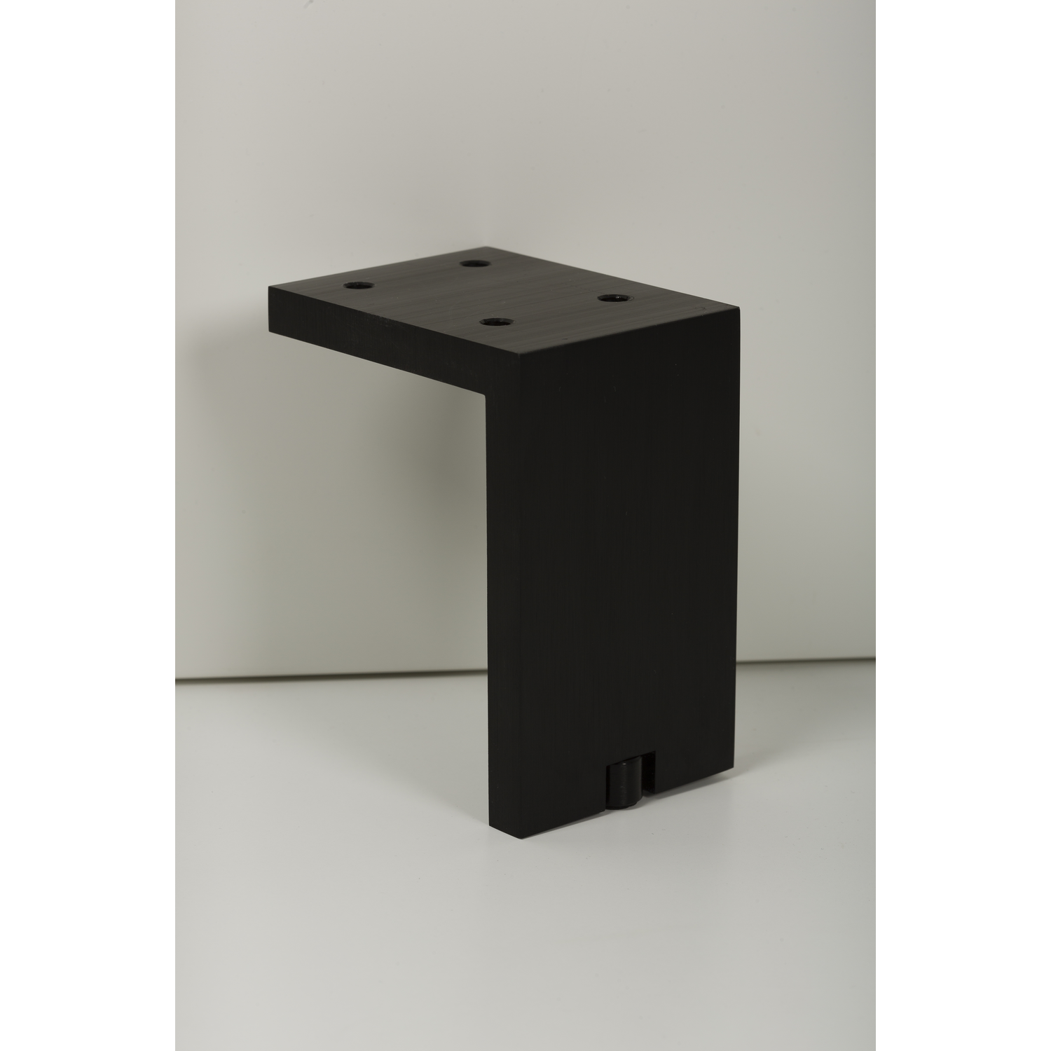 Meubelpootje fonda 80x100mm alu geborsteld zwart