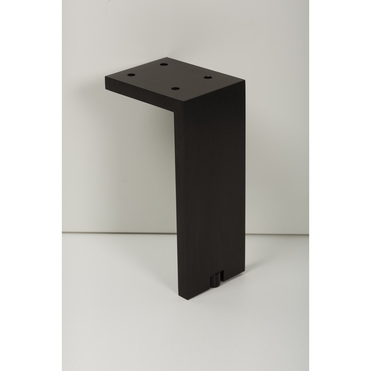 Pied de meuble fonda 80x150mm alu noir brossé 
