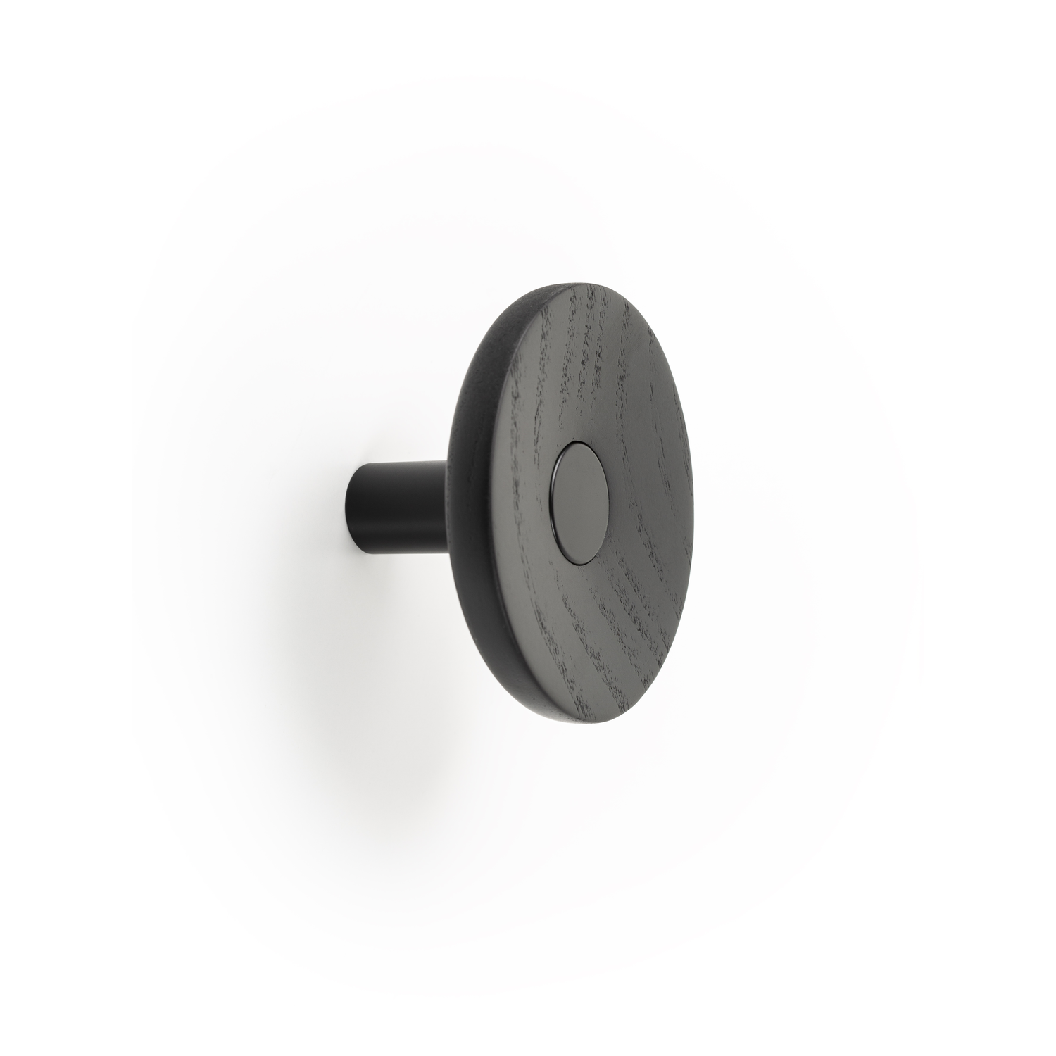 Porte-manteaux ZOOT Ø90 bois / aluminium noir / noir bois