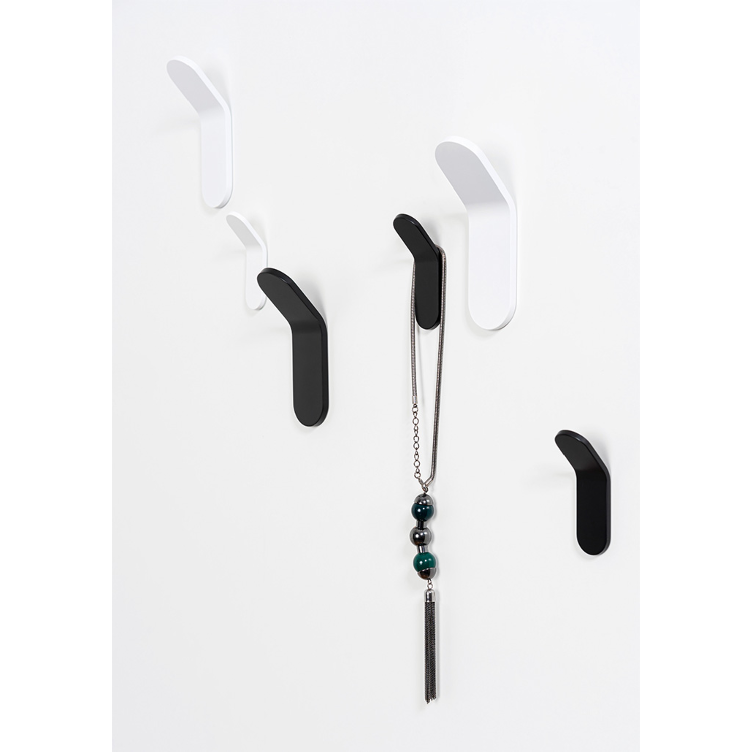 Porte-manteaux TIK L125 aluminium mat noir