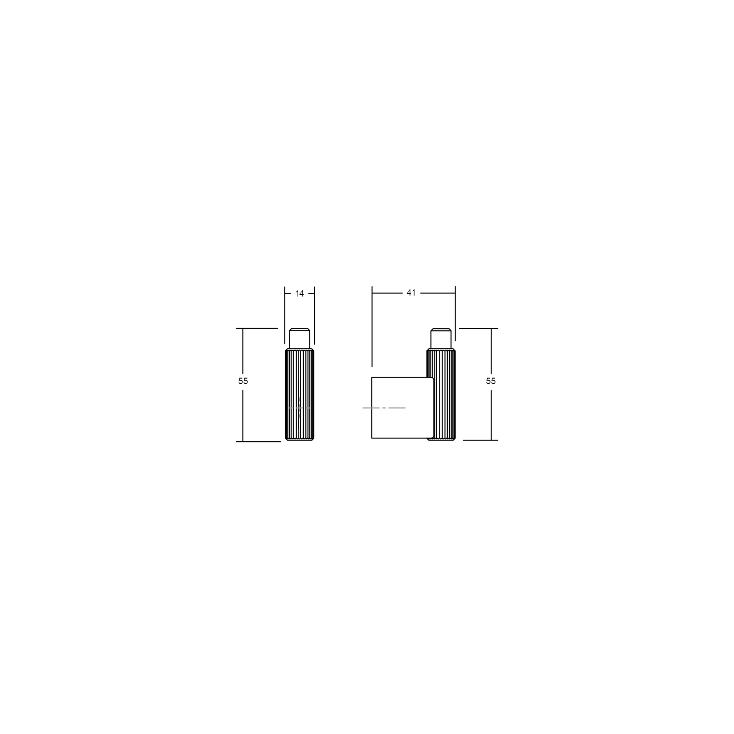 Porte-manteaux ARPA L41 aluminium brossé laiton