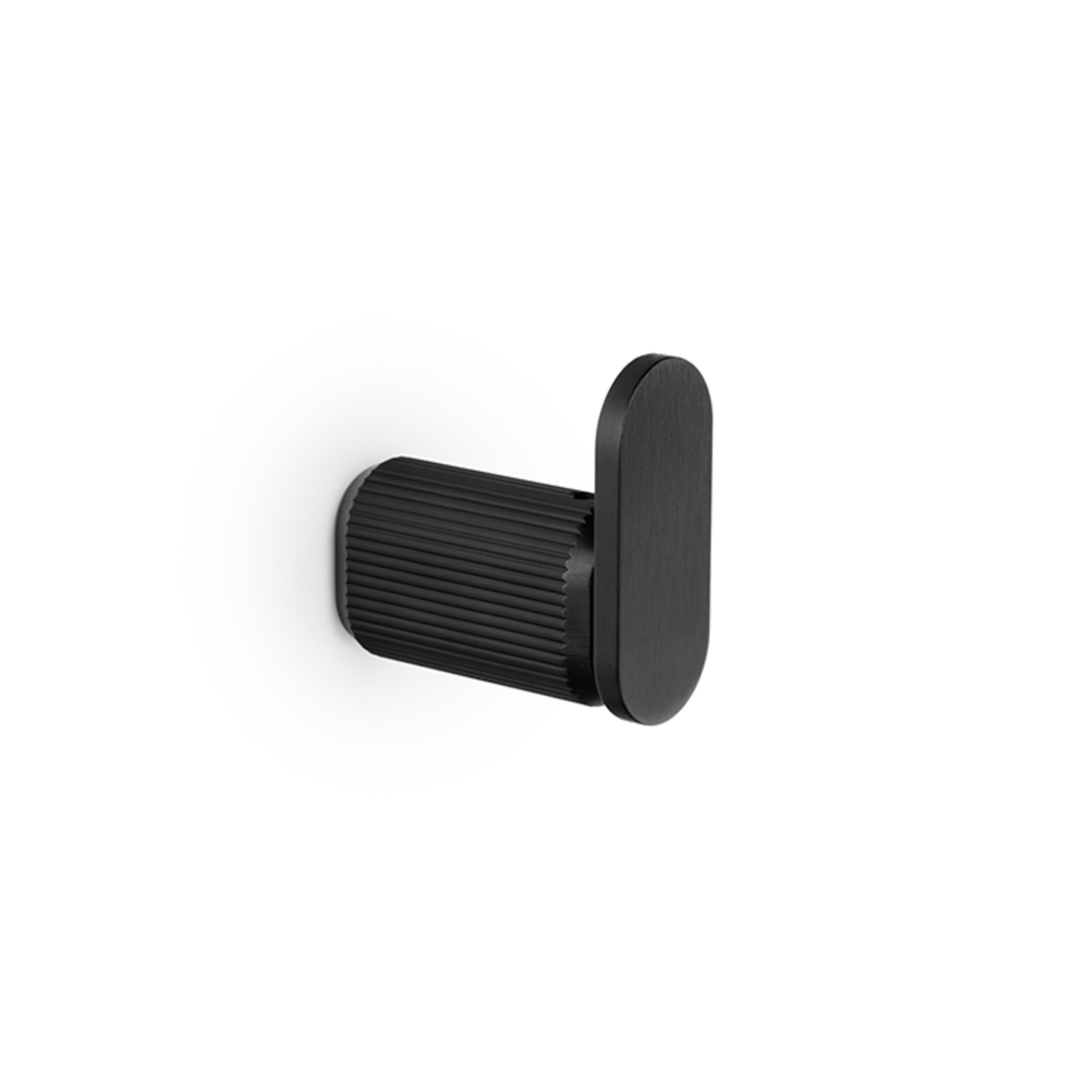 Porte-manteaux BROOKLYN BA22 L70 aluminium brossé noir