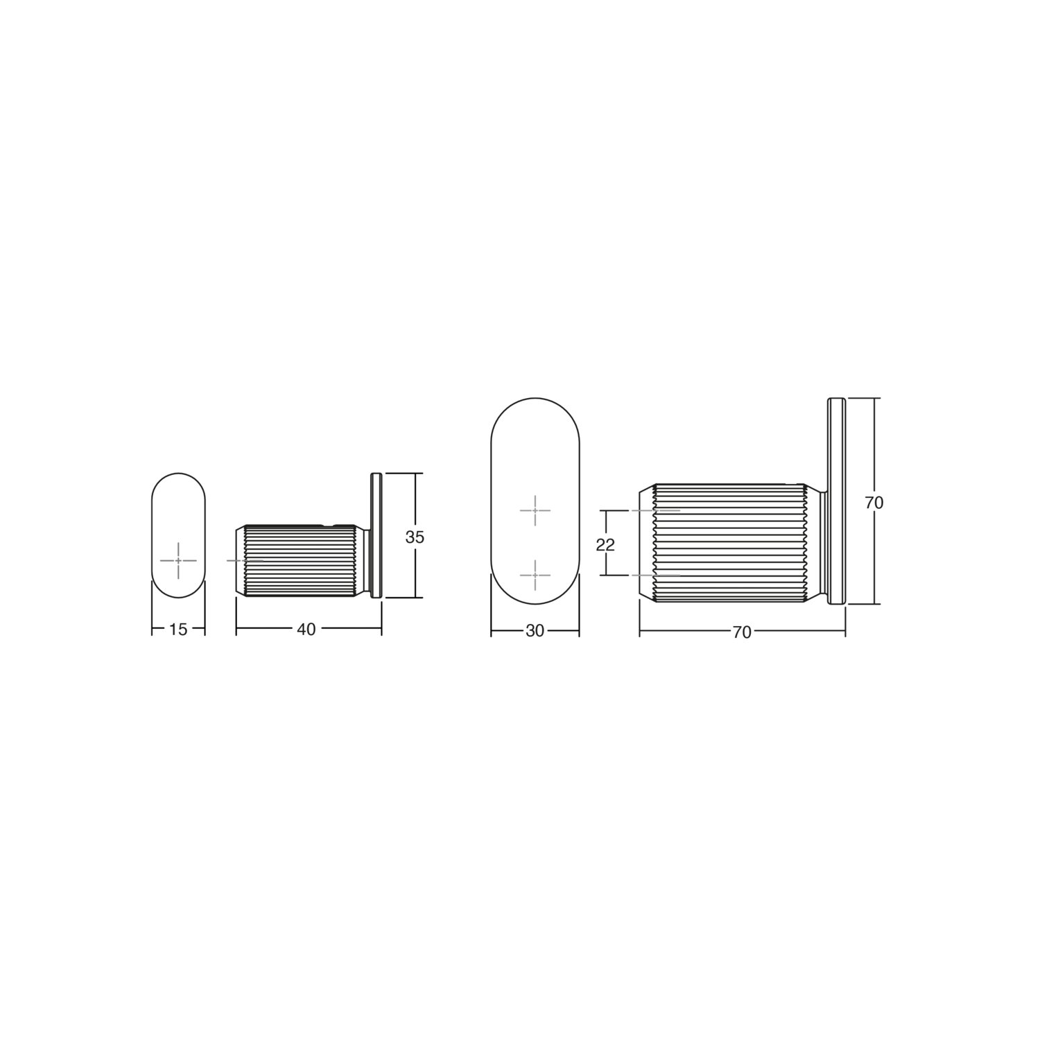 Porte-manteaux BROOKLYN L40 aluminium titane noir