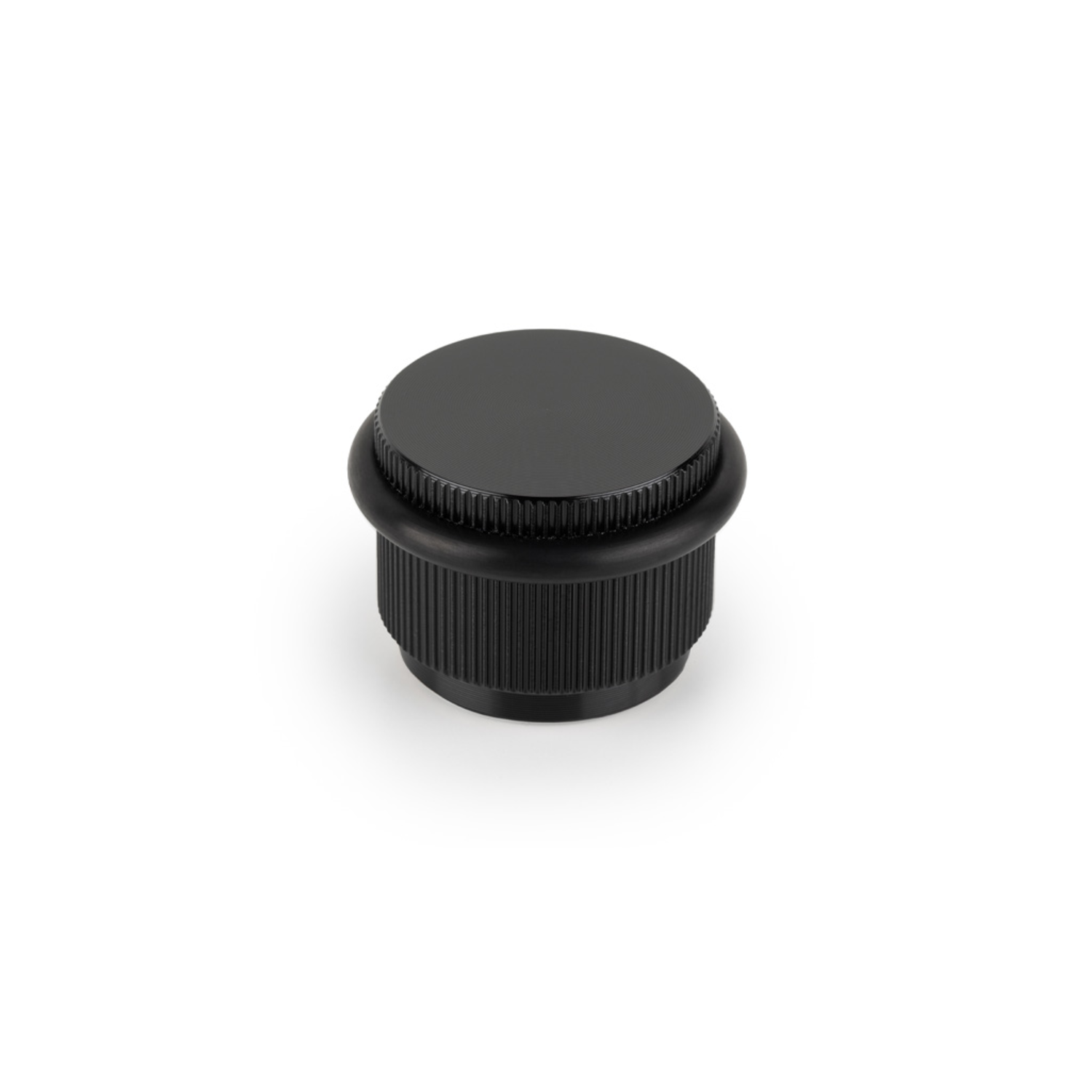 Butée de porte ARPA Ø45 aluminium brossé noir