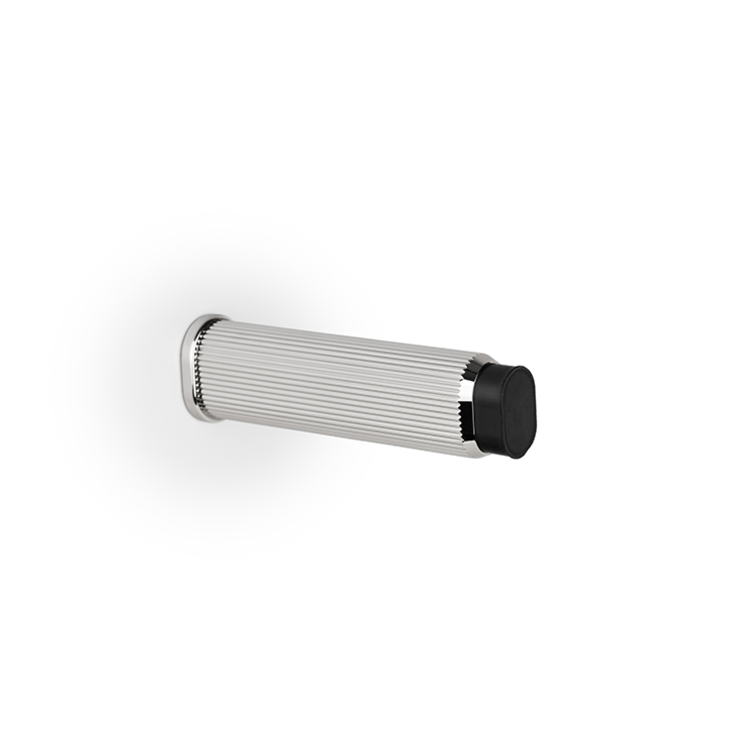 Butée de porte BROOKLYN Ø50 aluminium brillant nickel