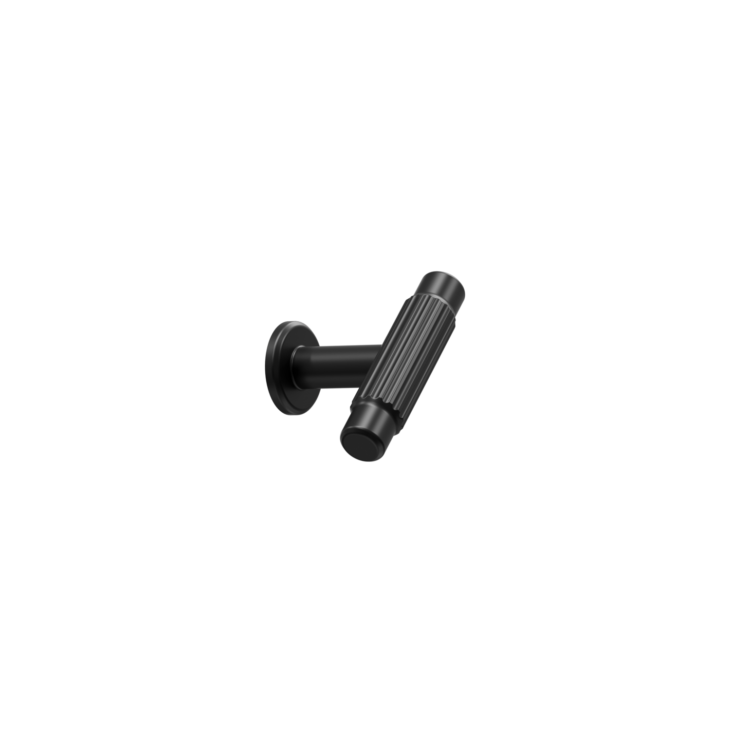T-knop VILLA T 50x34x20 zamak mat zwart