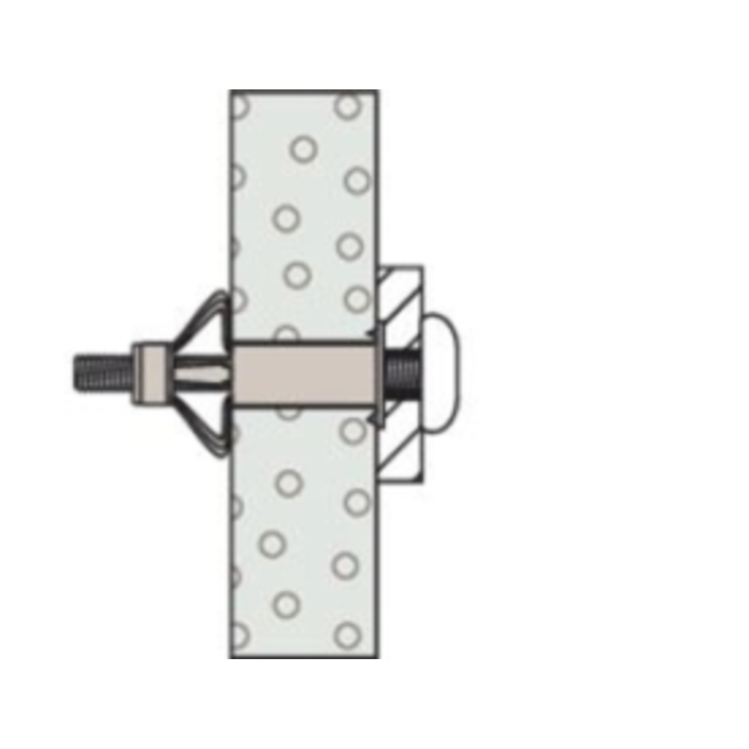 Hollewandplug Fischer HM5 x 65S met metrische schroef