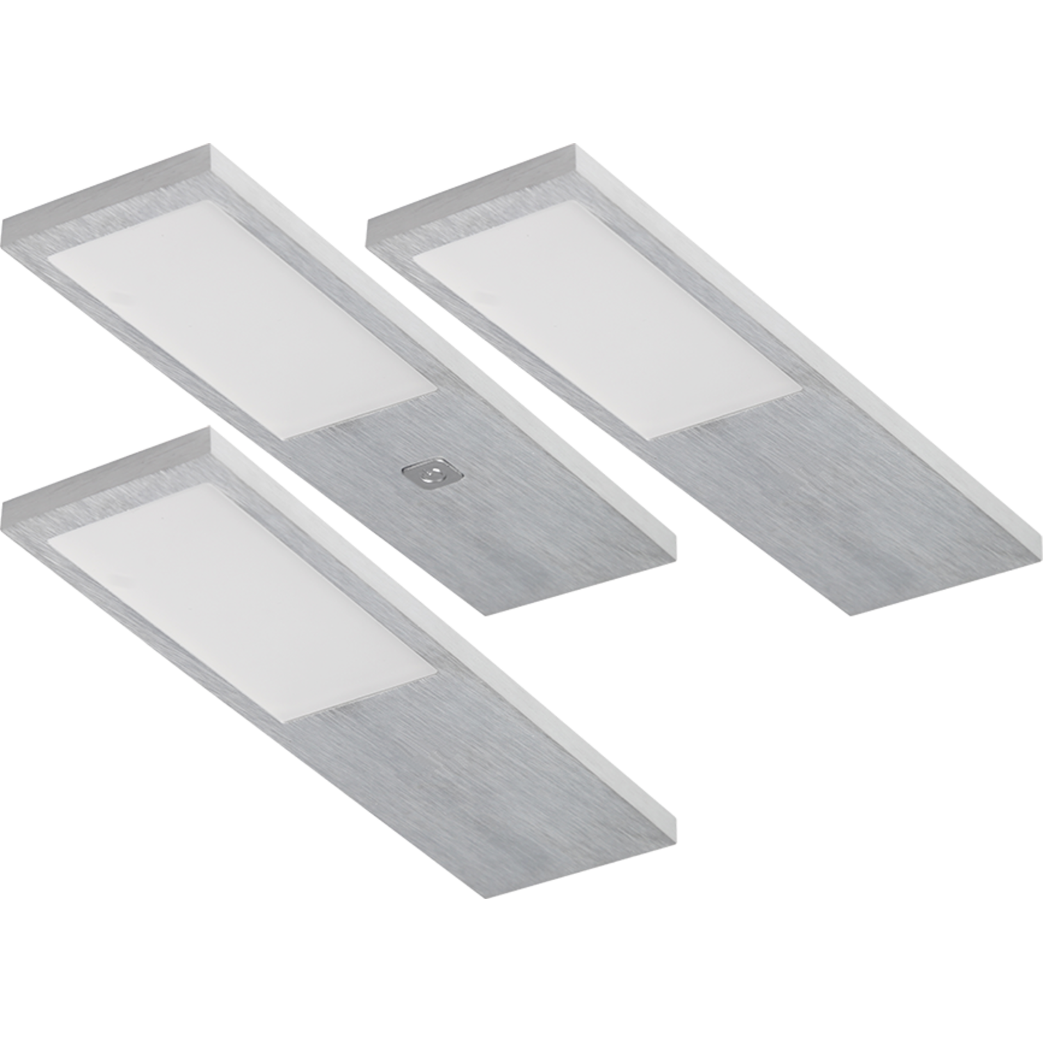 Streto Led alu set 3x4w 4000K-12V + convertisseur avec interrupteur 