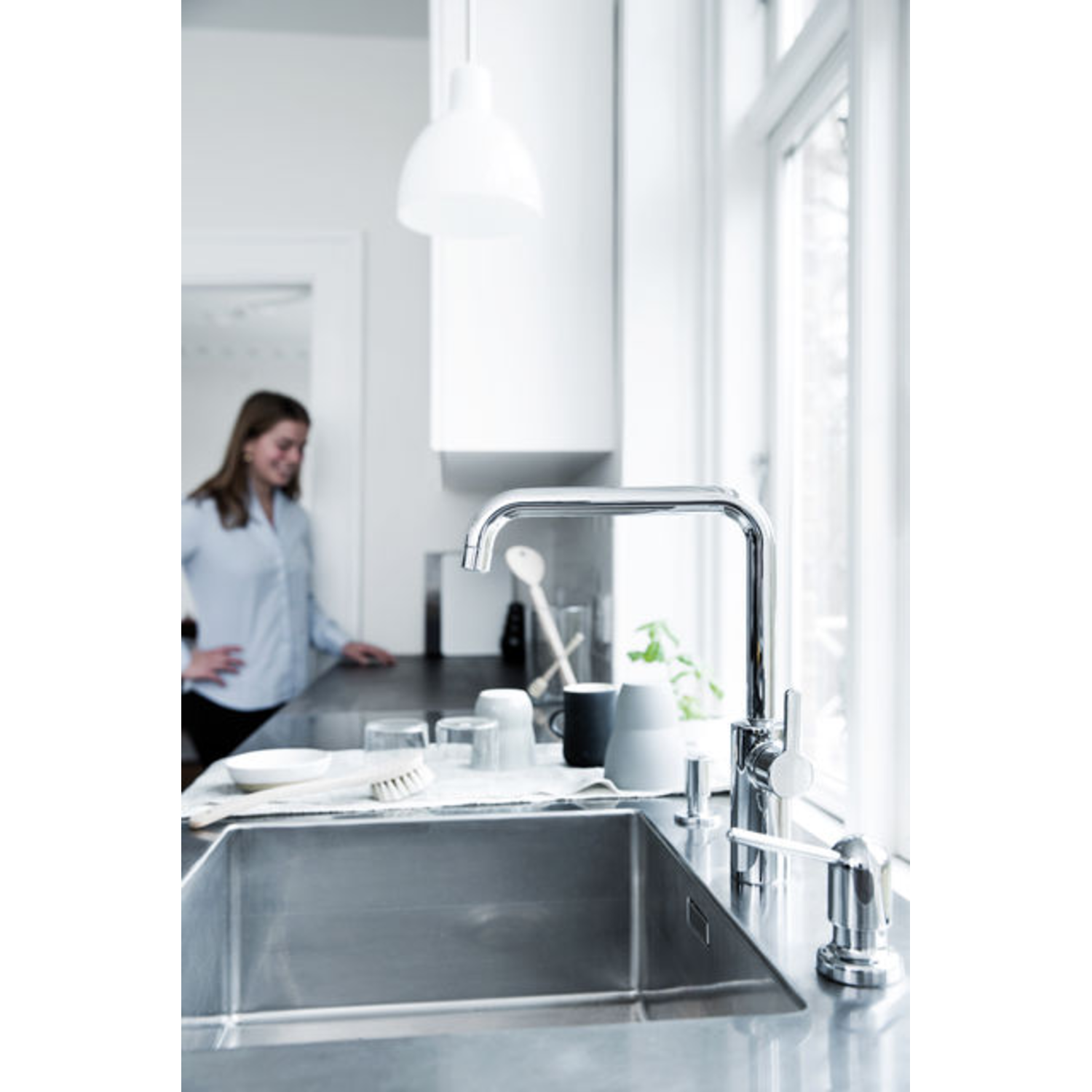 Silhouet mitigeur cuisine chrome  