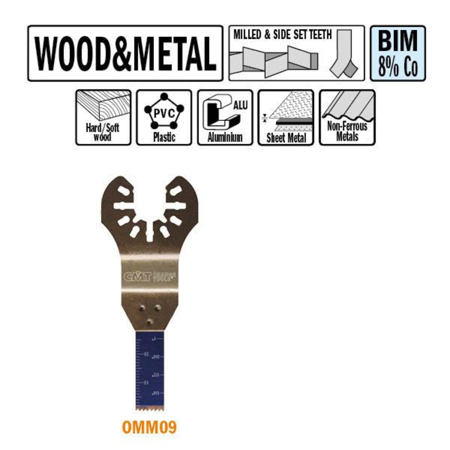 10mm Small duikzaagje hout/metaal bim 8% co-5st /i=28/h=10/z=18