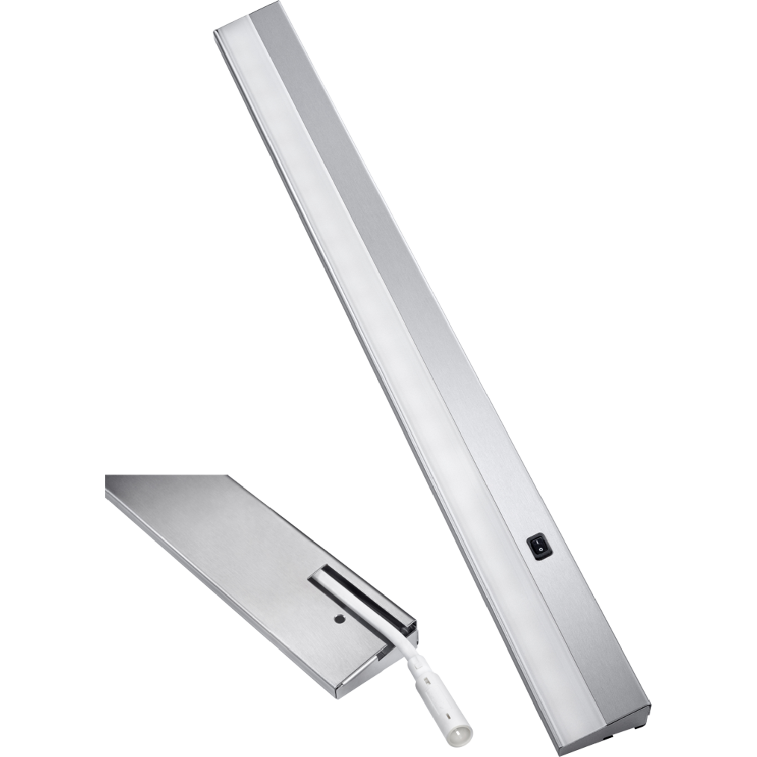 Angolo Led 900mm 14W 230V 3000K inox 