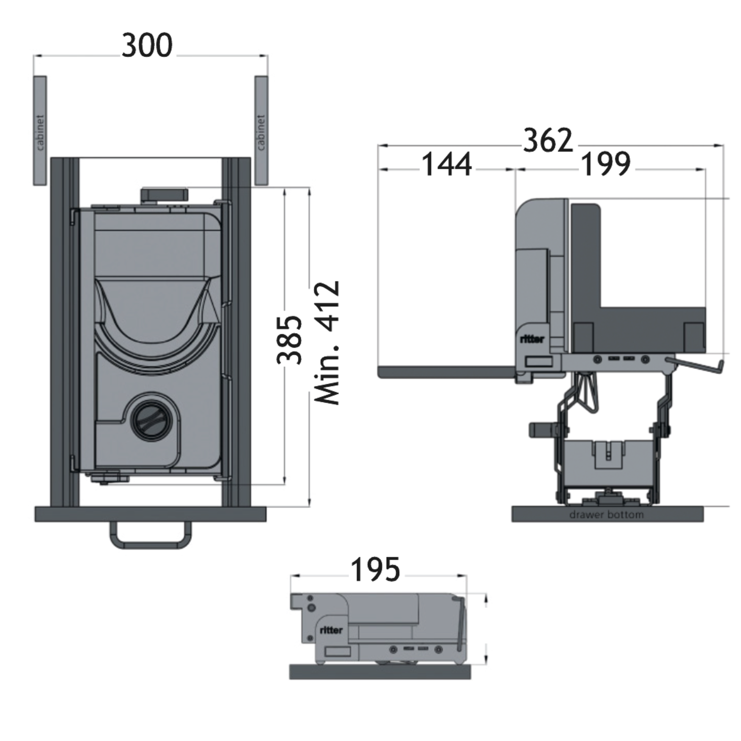 Ritter trancheuse electrique BFS 52 S à encastrer
