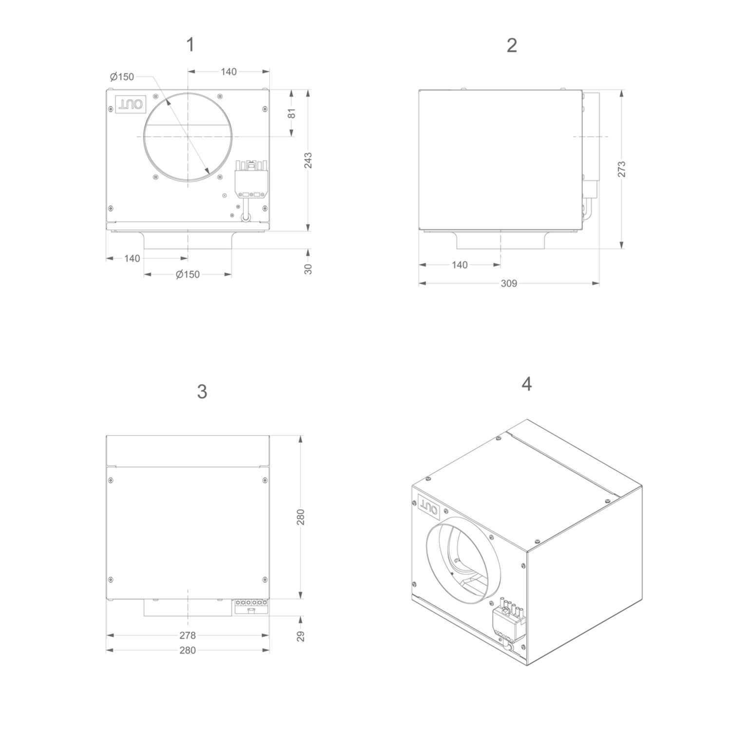 Novy moteur à distance intérieur 