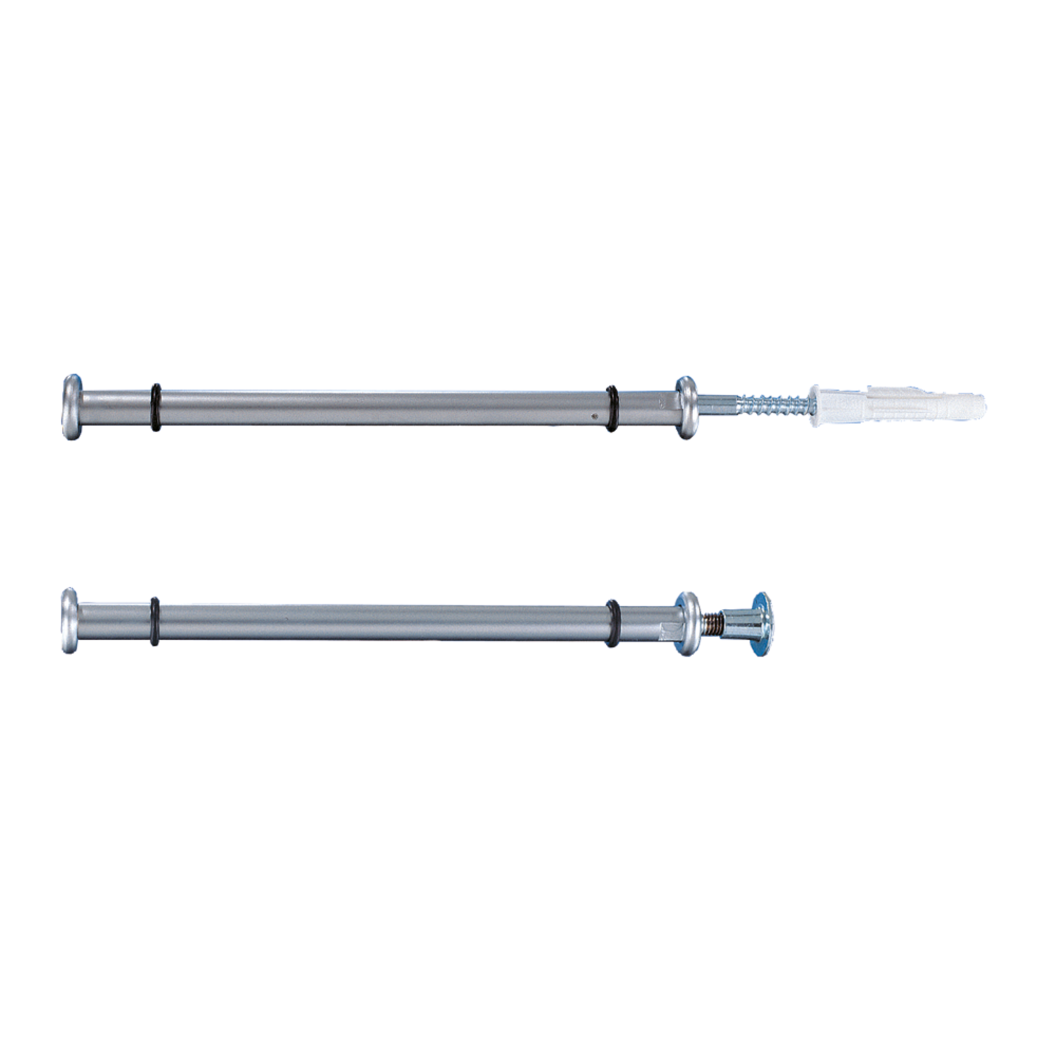 Stangdrager chroom l.20 cm + plug