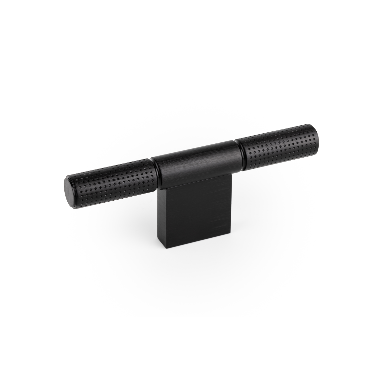 Poignée POINT L110 aluminium brossé noir