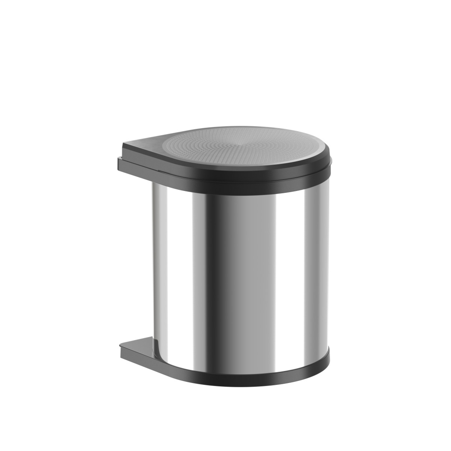 Hailo Mono RVS Zwart 15l