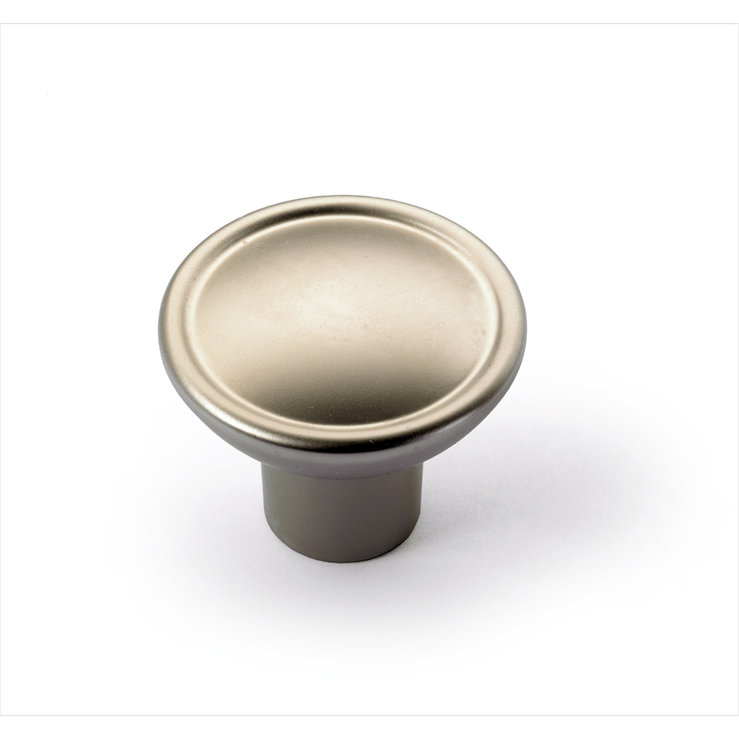 Knop Galleno, H 27 mm, ø 35 mm, Mat vernikkeld