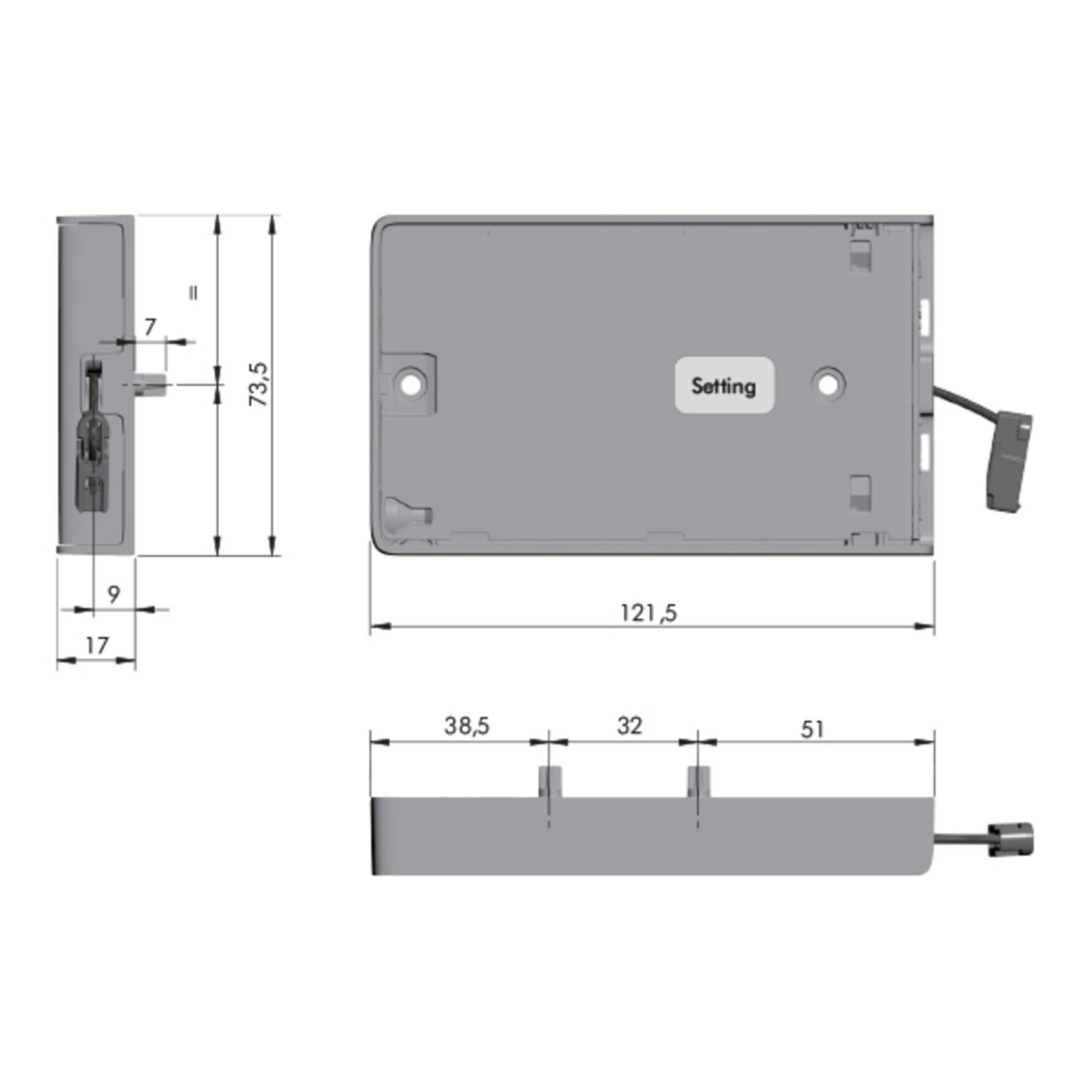 Kiaro easy compas d'abbat Soft anthracite 