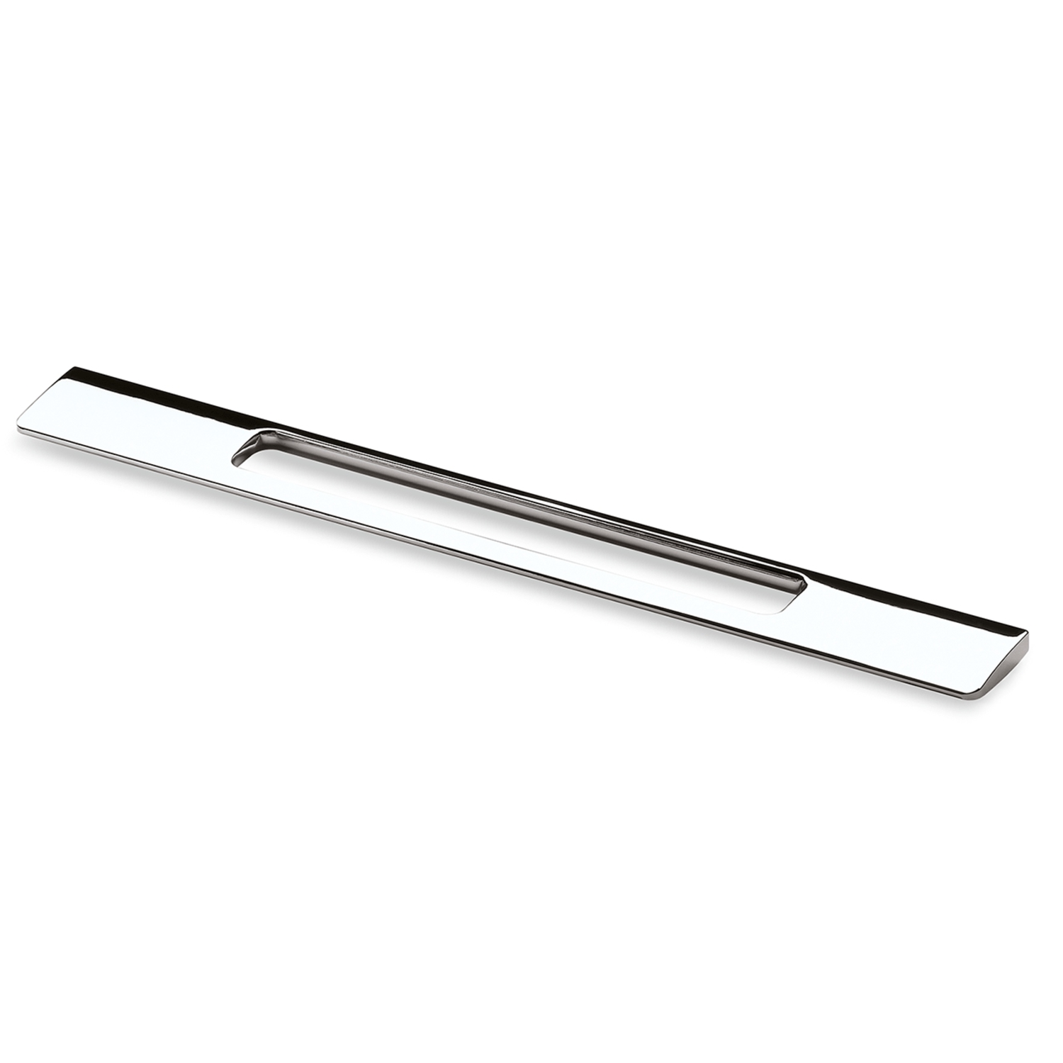 Greep Nubia, boorafstand 192 / 352 mm, L 437 mm, B 8 mm, H 35 mm, glans verchroomd