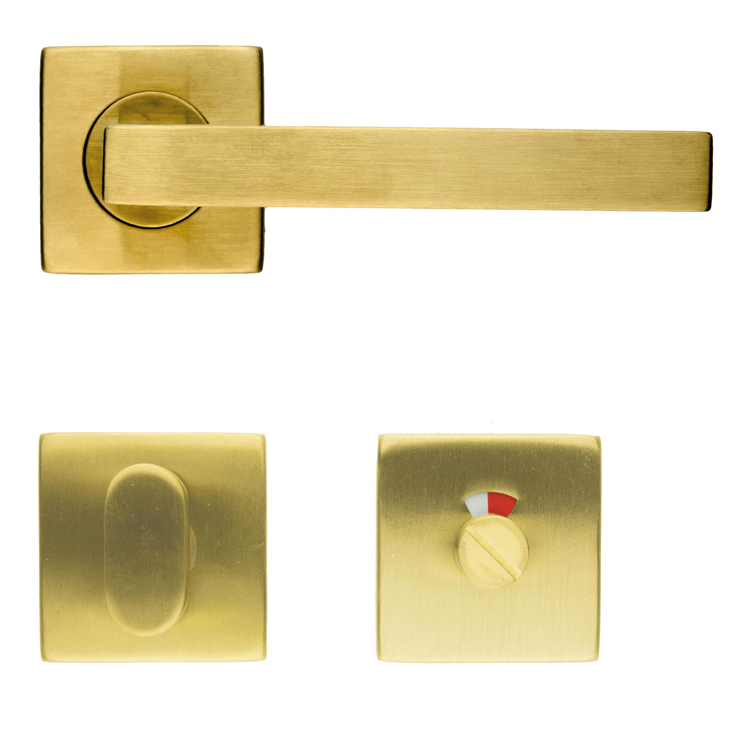 Béquille Pro kubic shape 16mm laiton mat r+wc 