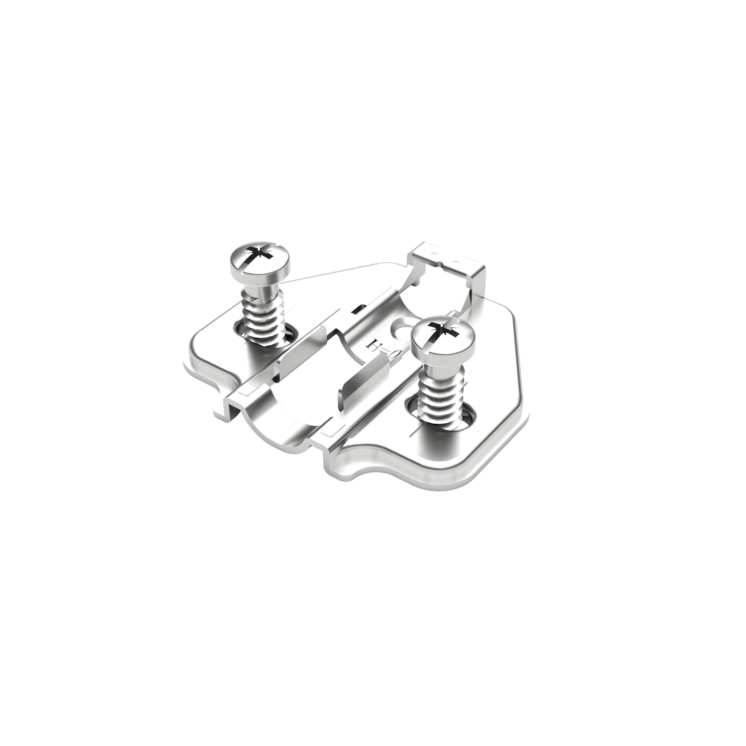Plaque de montage 0mm + vis euro 