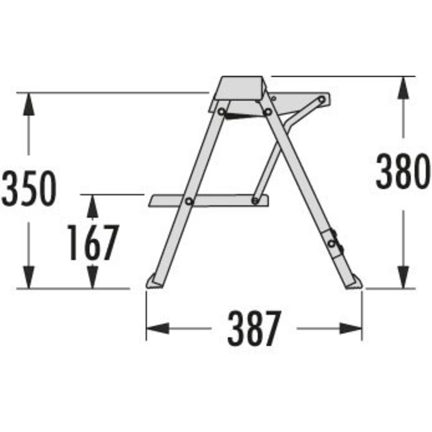 Hailo step-fix escabeau antracite/noir  