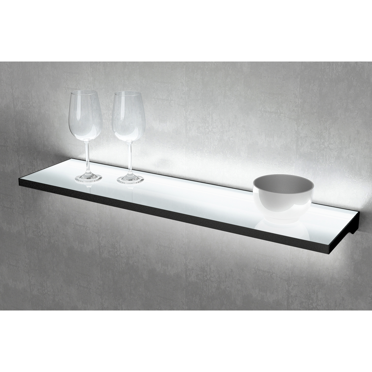 Teo Slim led tablette verre 900mm 9,98W 4000K noir 