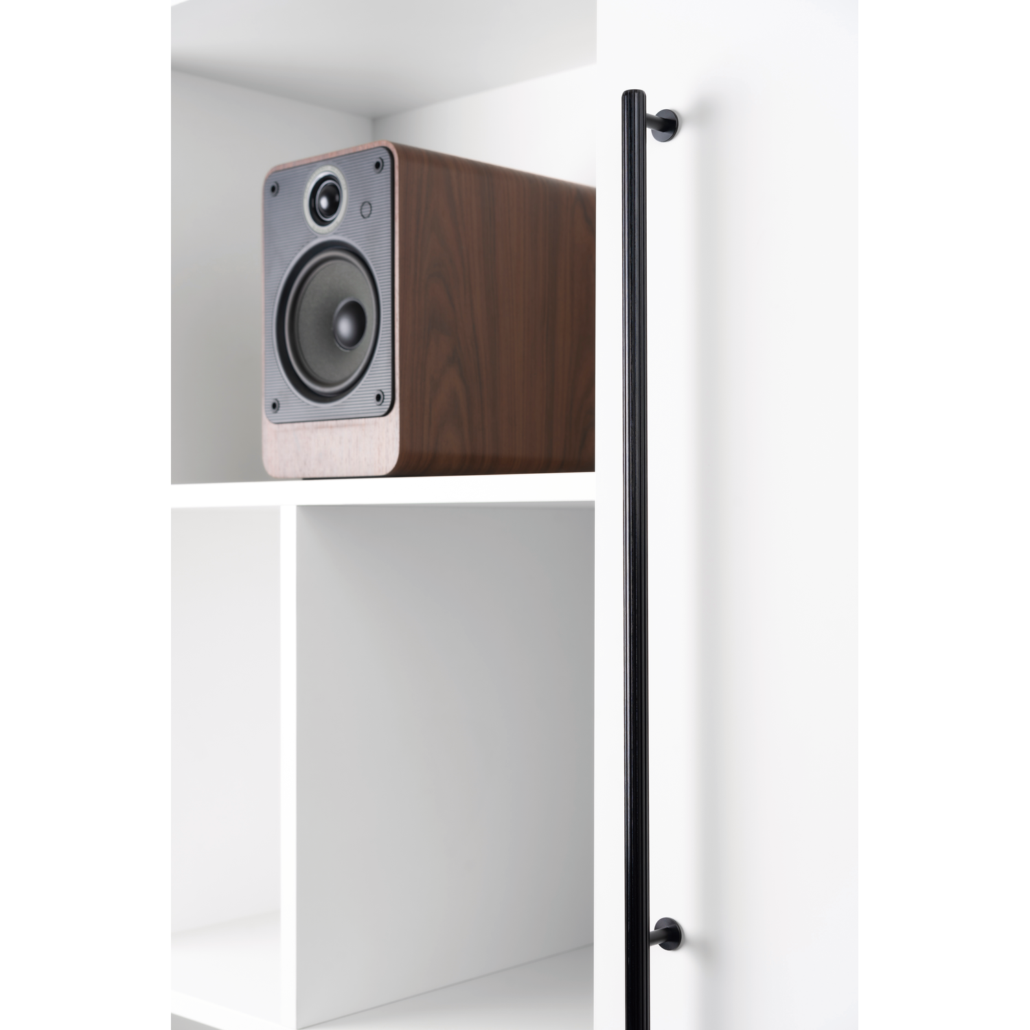Greep RILLE BA480 L510 aluminium geborsteld zwart