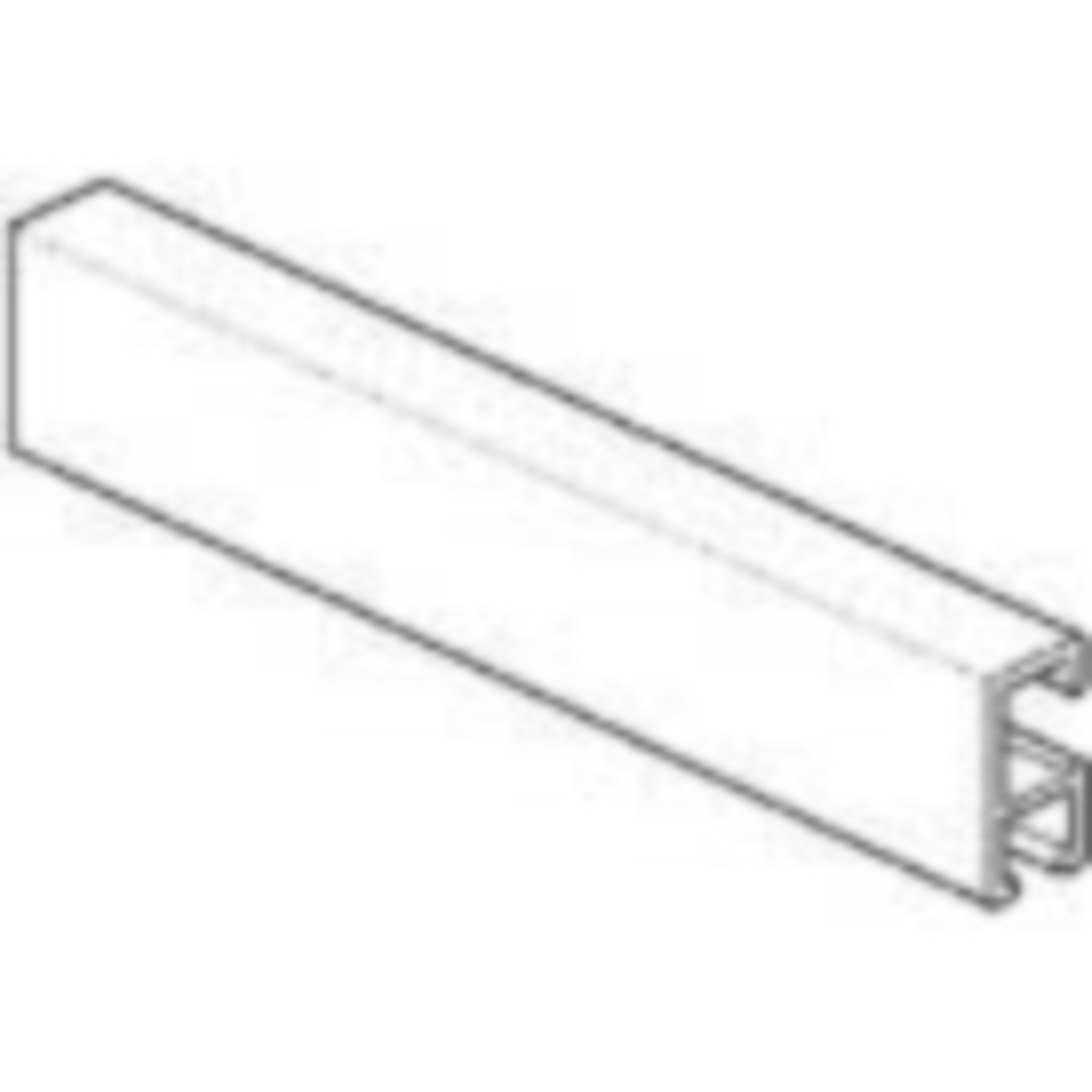 Stas minirail blanc 300cm  