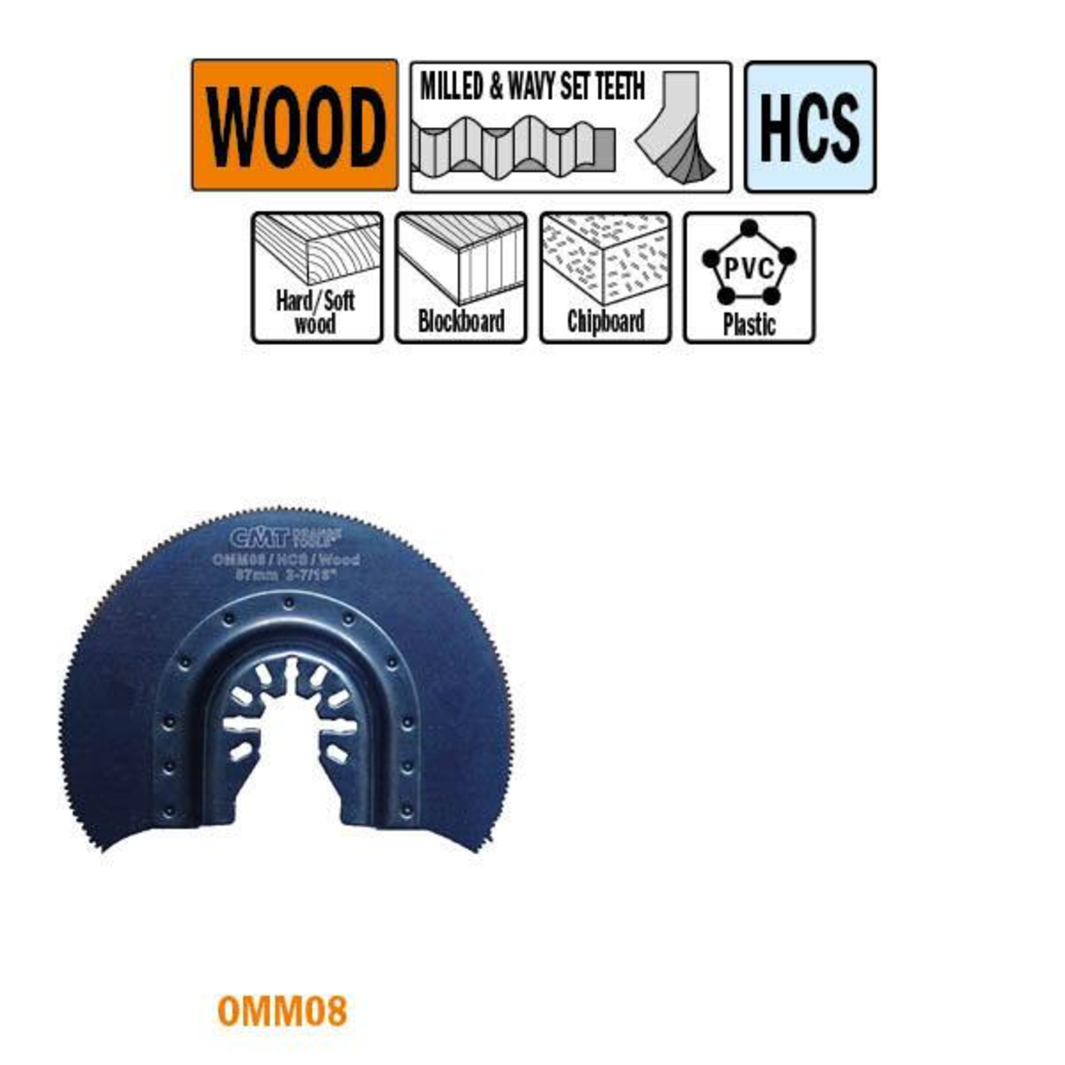 87 mm lame de scie ronde hcs bois-h=87/z=18 