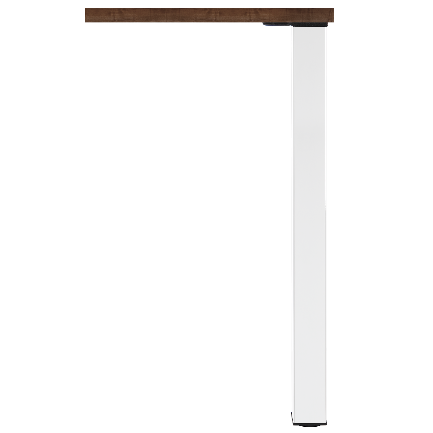 Pied de table q60 blanc mat 60x60mm h87 reglable  