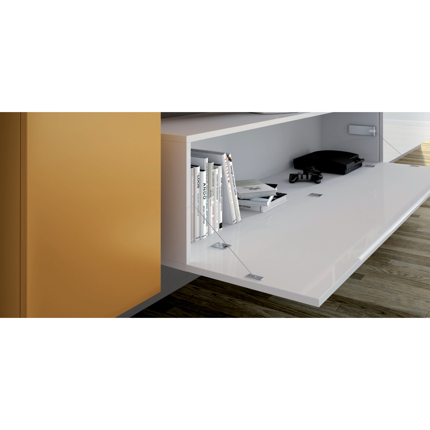 Link U262 compas d'abattant finition alu gris 