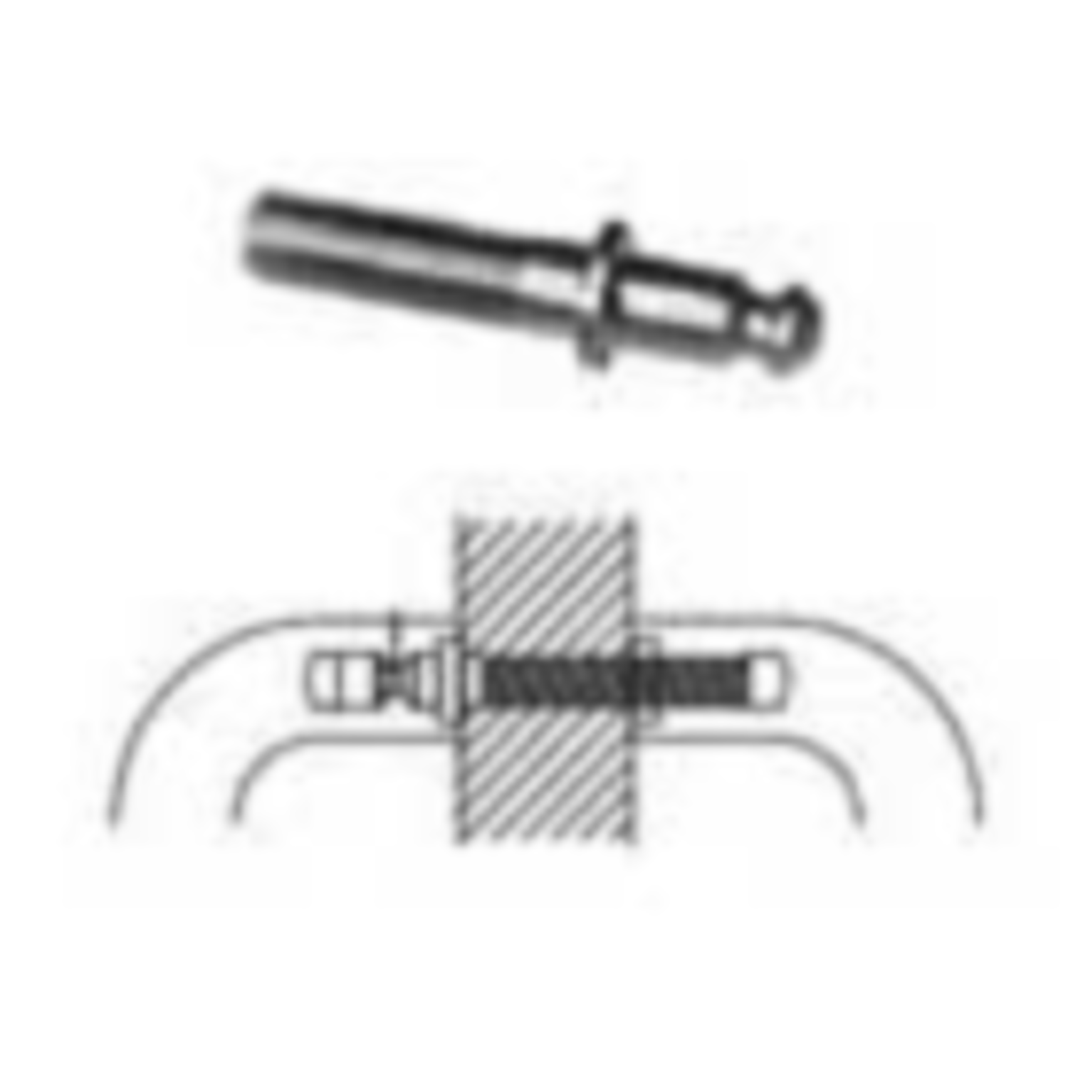 Boulons de fixat. double m10 35mm  