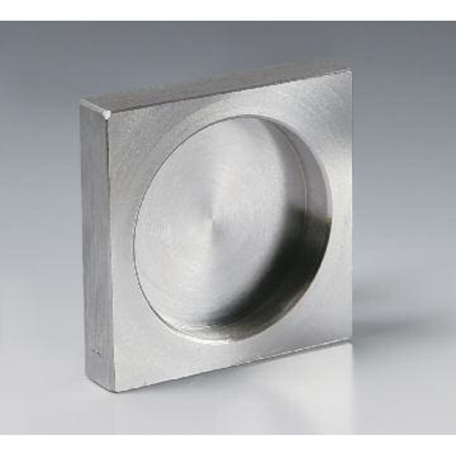 Poignée carrée à collage UV, B40 H40 L8, inox (cnc)