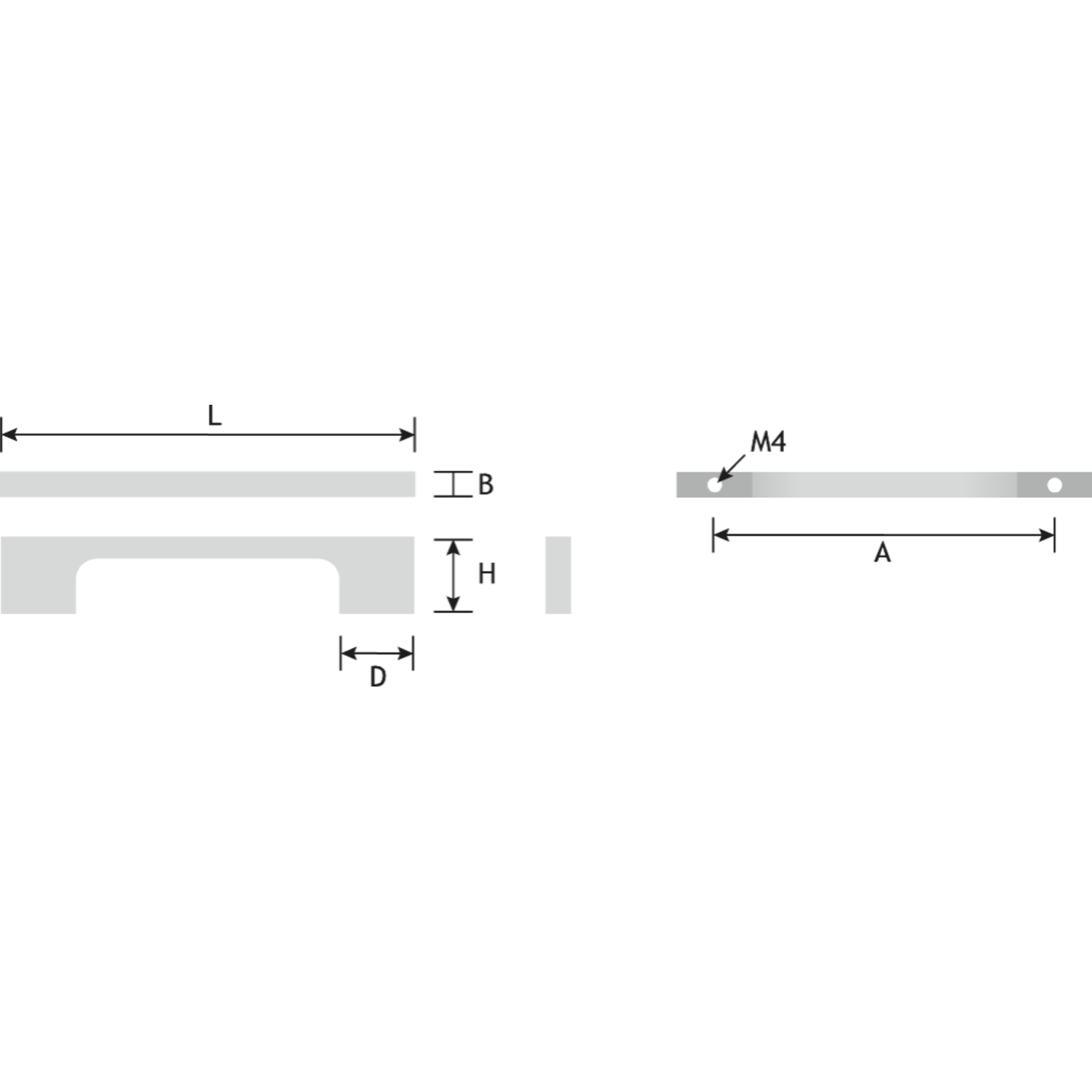 Poignée oeloe zamak blanc ea224mm l243mm 