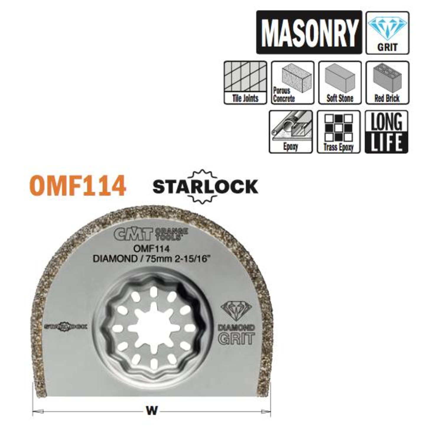 75mm disque diamant multi construct i=2,2mm 1pc 