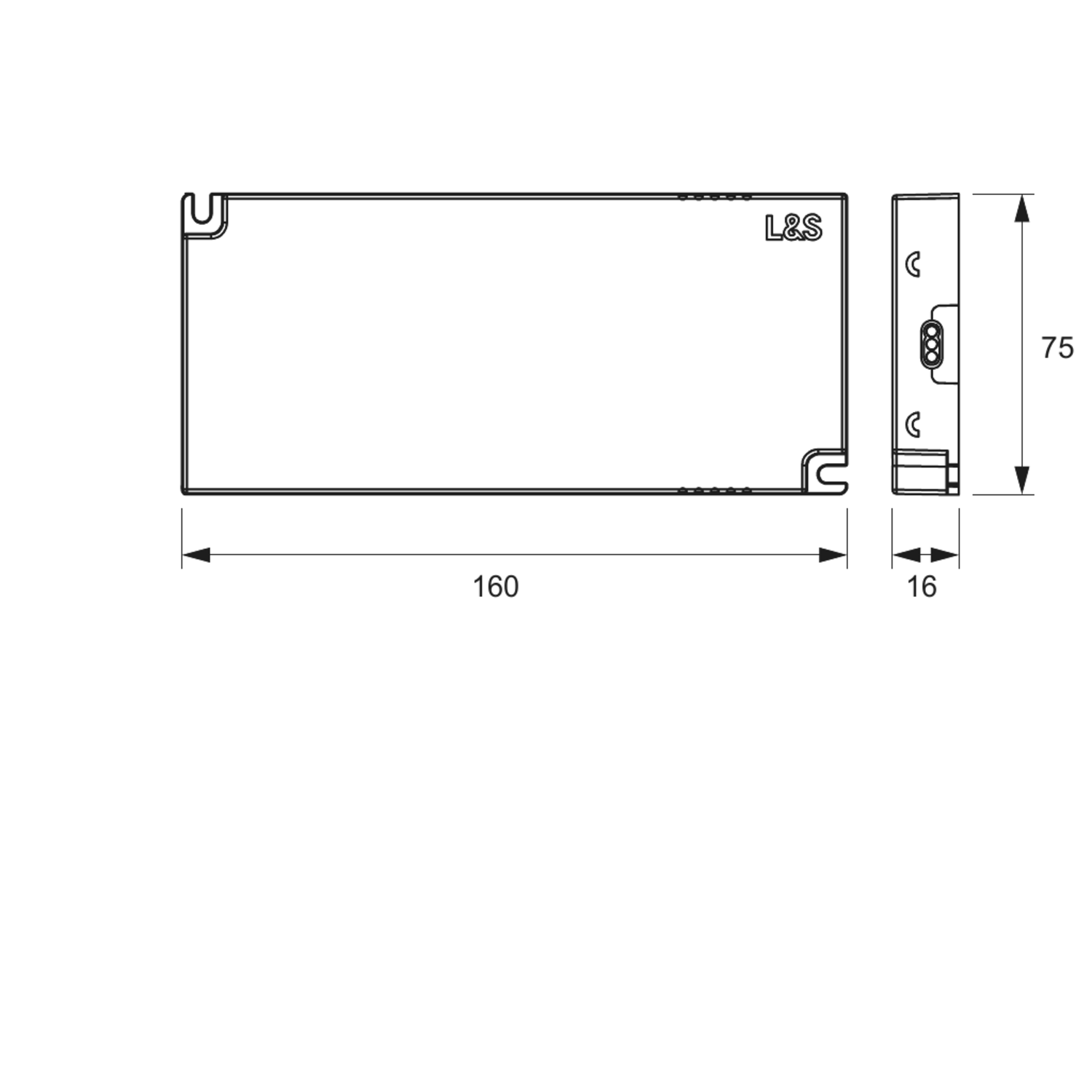 Mec Driver Led transfo 36w 12/24V sans câble 