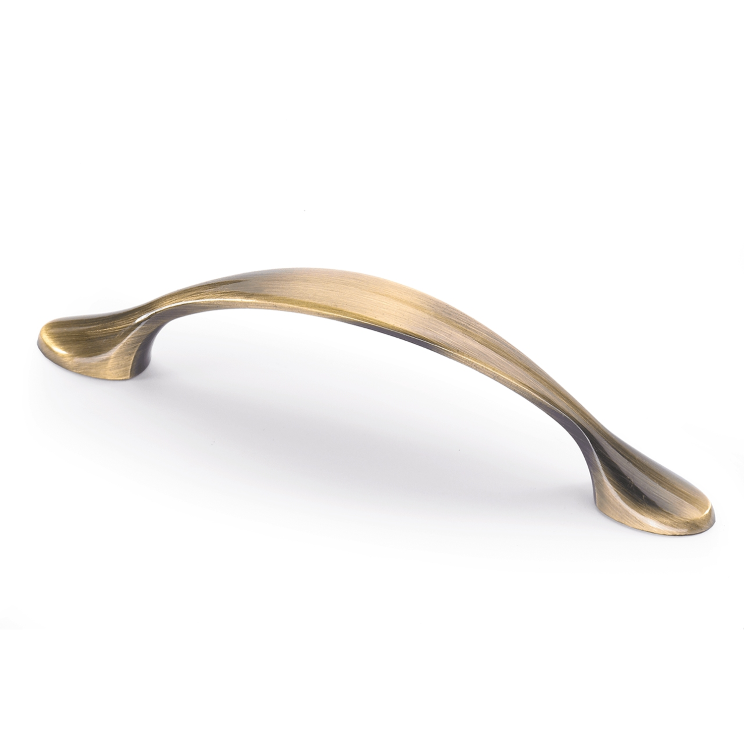Poignée Haida, entraxe de perçages 96, L 126 mm, B 13 mm, H 22 mm, aspect laiton antique brossé