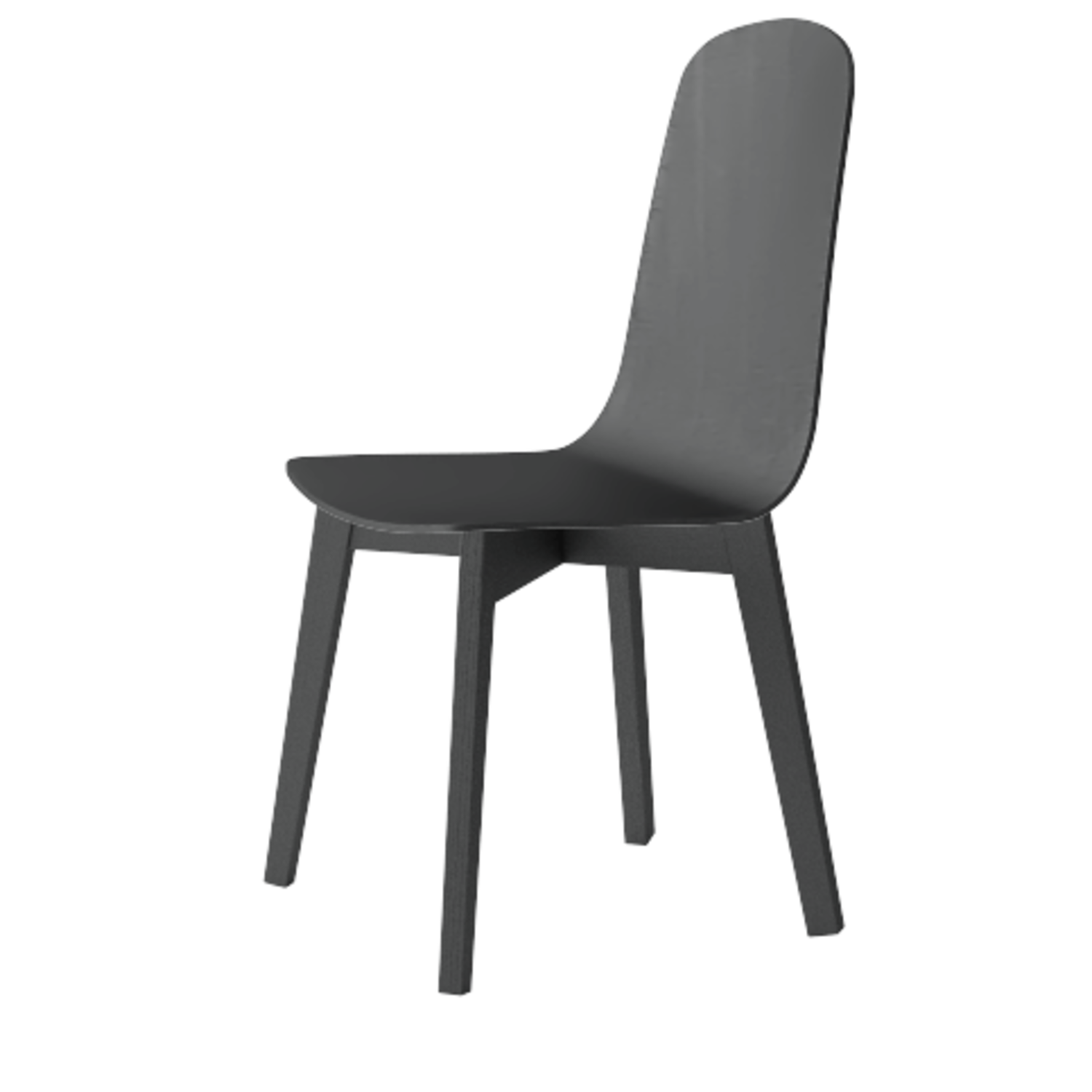 Chaise dolce noir|laqué noir 