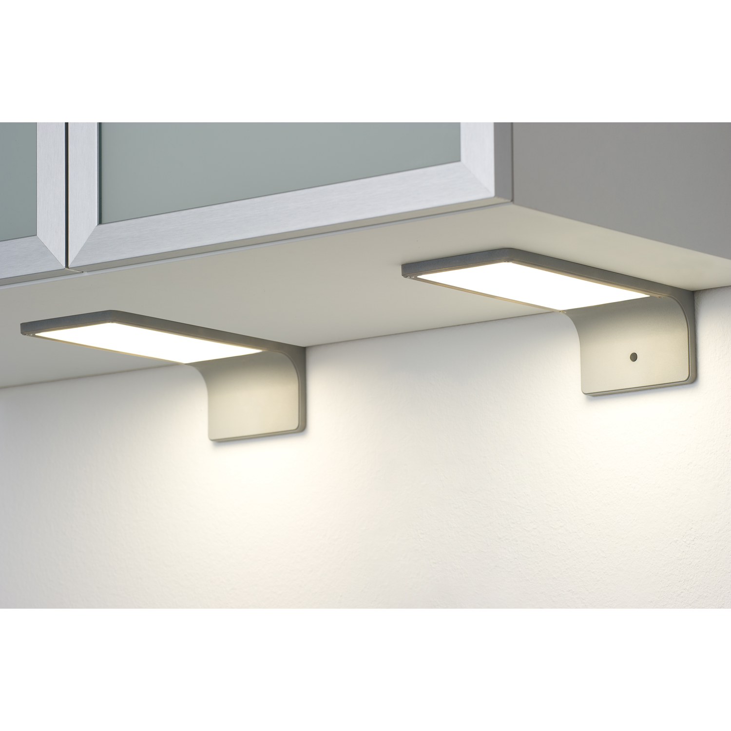 Set 2 Led triled onderbouw 4.44w 4200k alu look to uch 10w met dimmertransfo