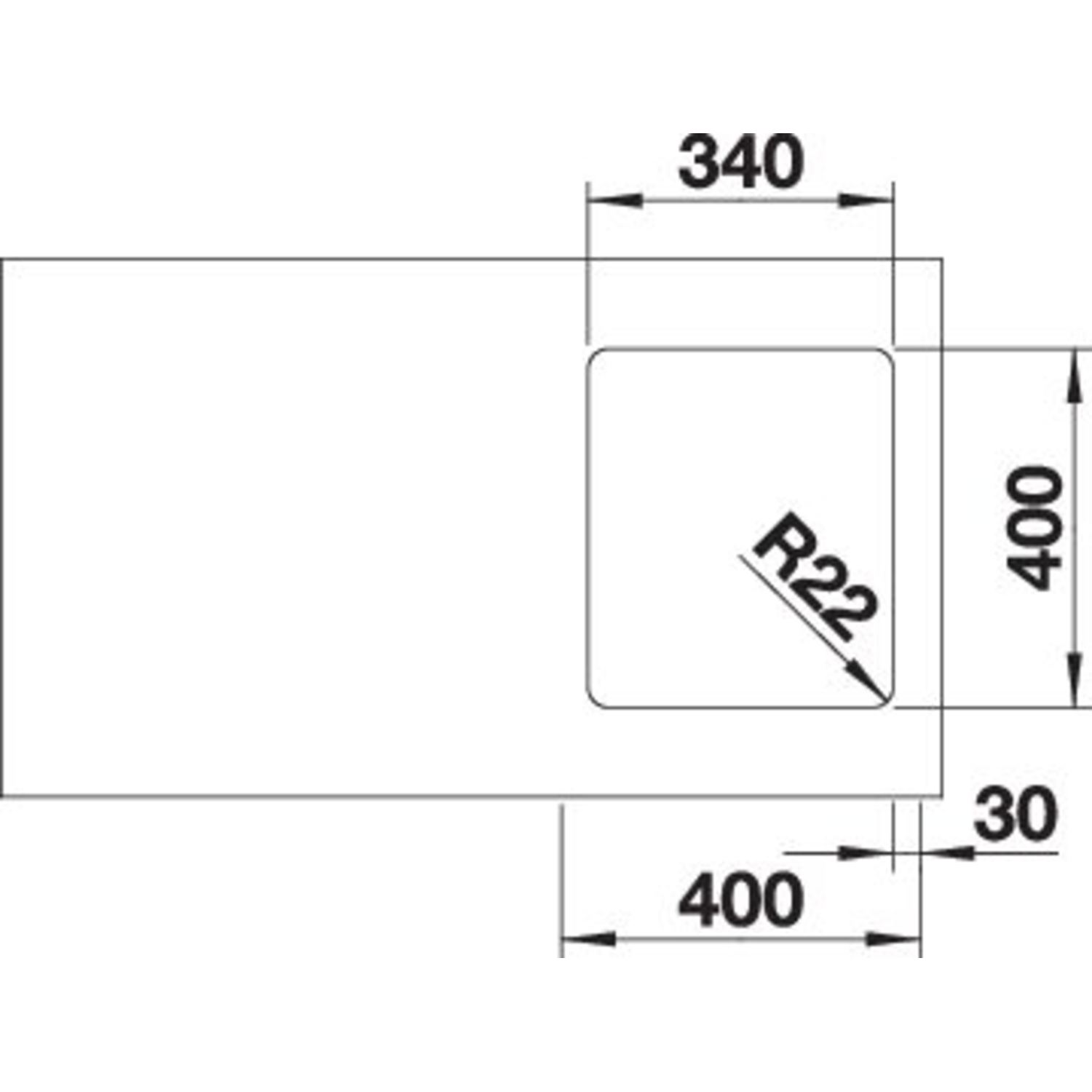 Blanco andano 340-u 