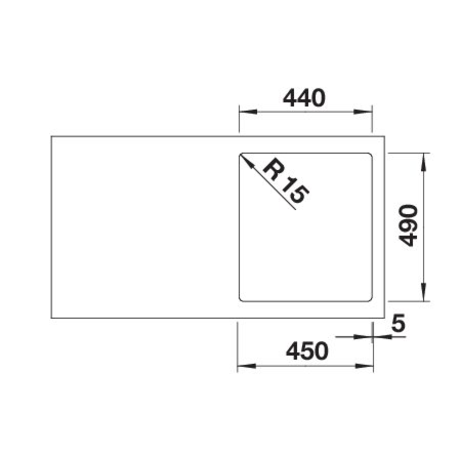 Blanco spoeltafel claron 400-if/a auto.