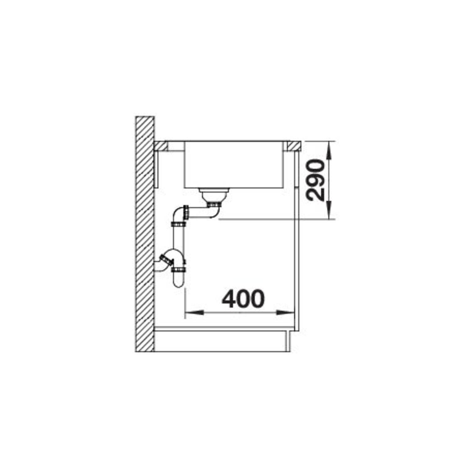 Blanco spoeltafel claron 400-if/a auto.