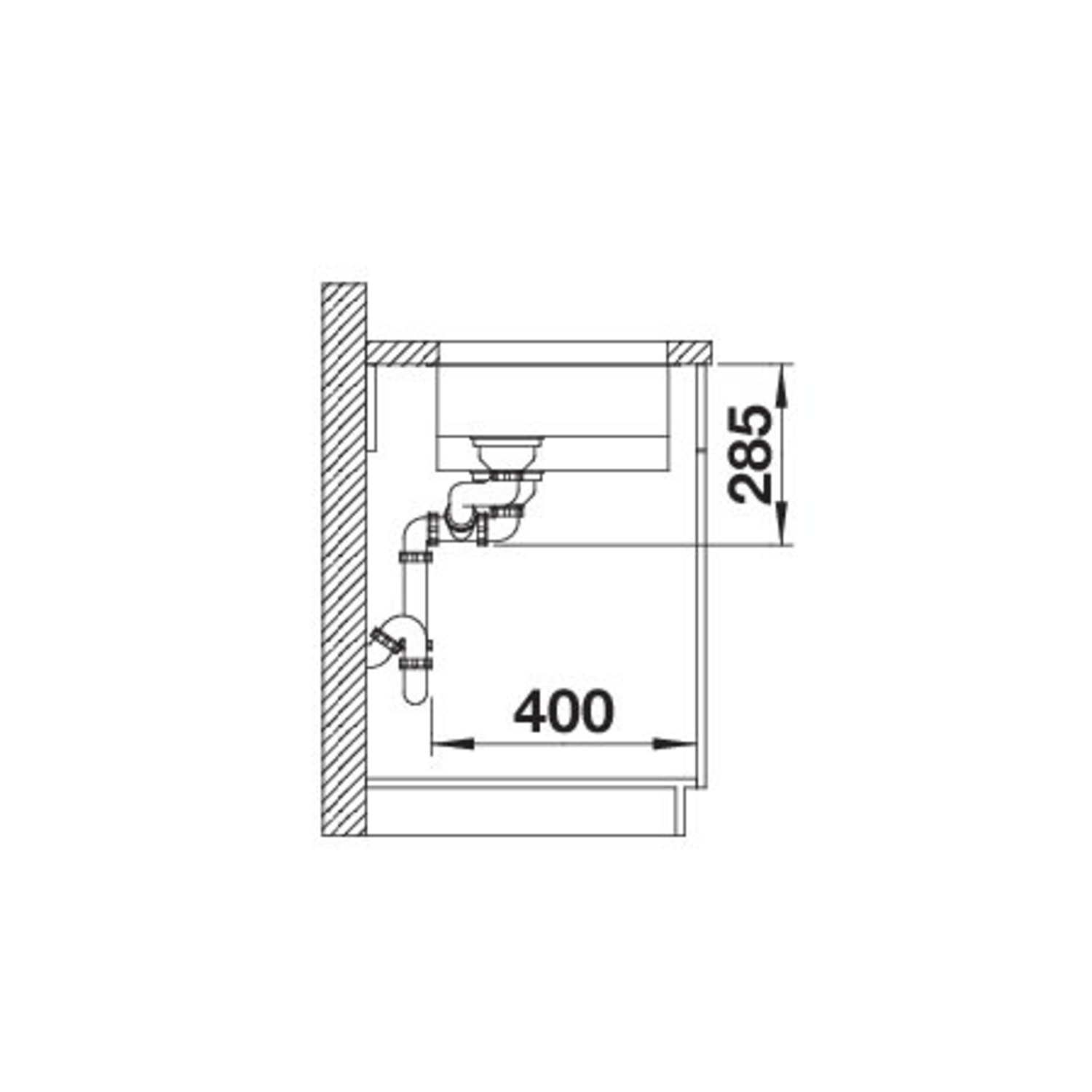 Blanco Solis 340/180-U bak links manueel